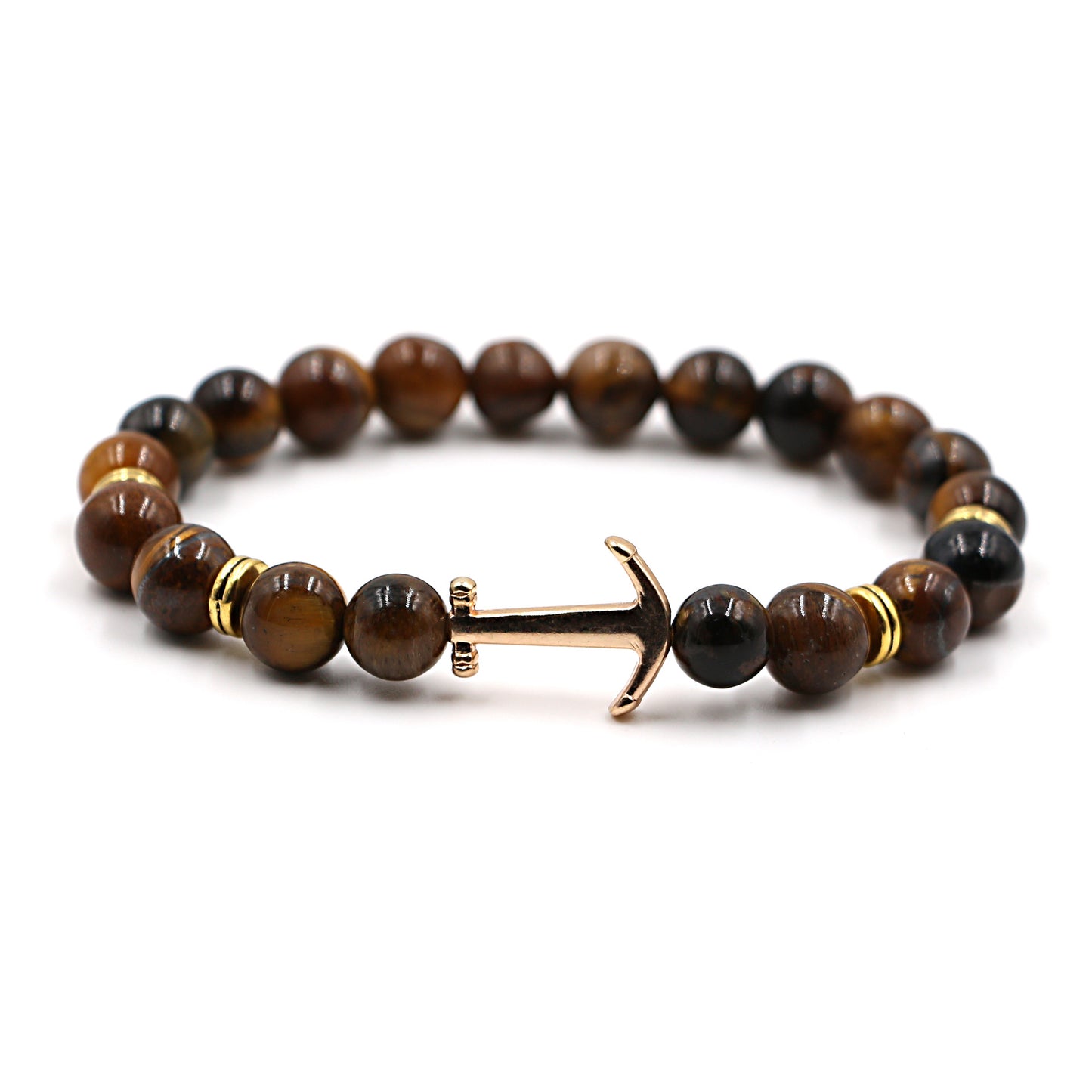 Boat Anchor Volcanic Natural Stone Bracelet