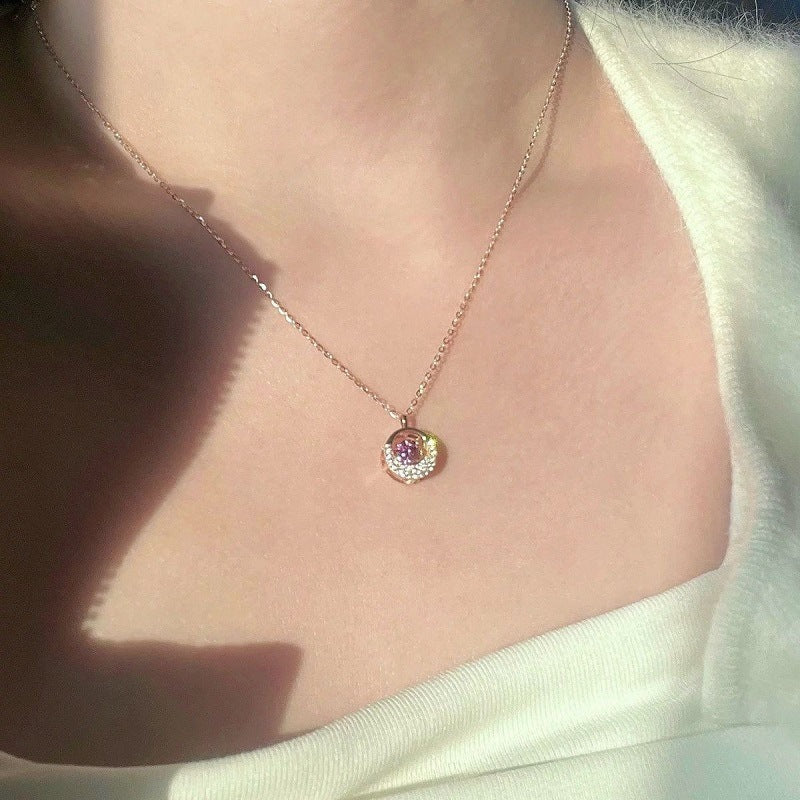 Pulse Heart Mobius Diamond Necklace