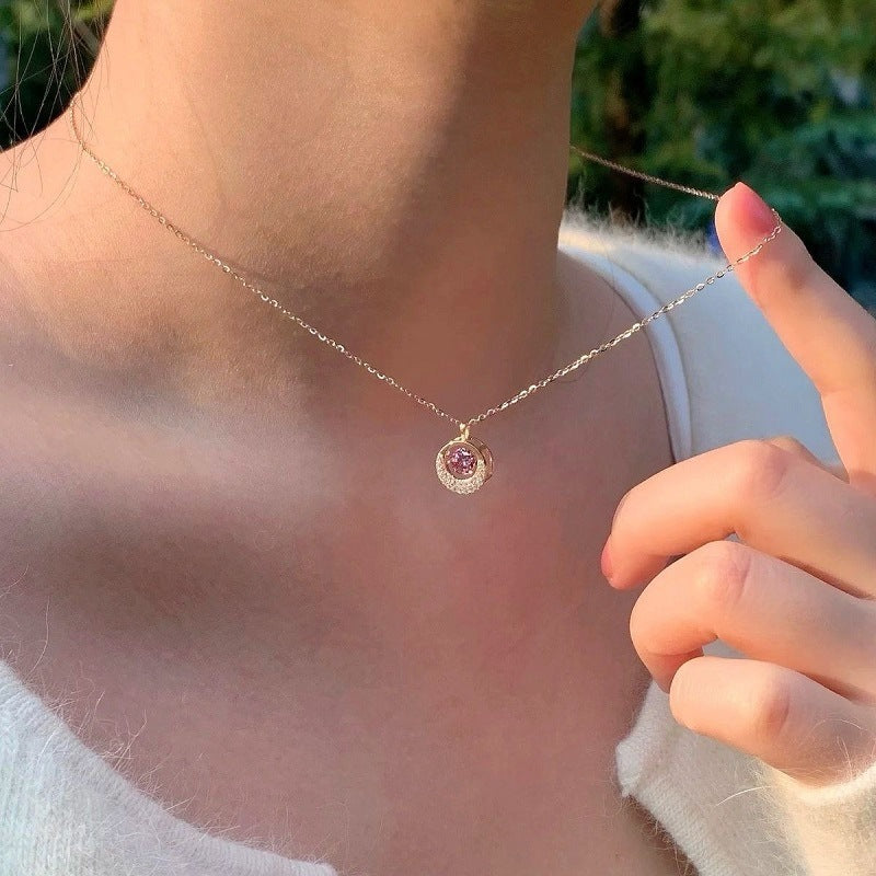 Pulse Heart Mobius Diamond Necklace