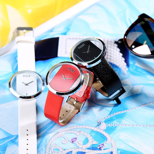 Transparent Cutout Personality Couple's Watch